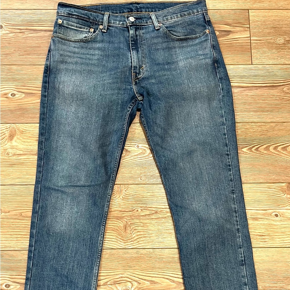 Levi's 511 Slim Fit Jeans Mens 34x32 Blue Medium Wash Stretch Denim